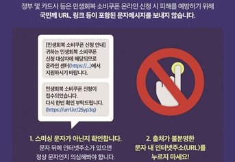 Read more about the article 핀테크가드, 소비쿠폰 스미싱 이렇게 막으세요